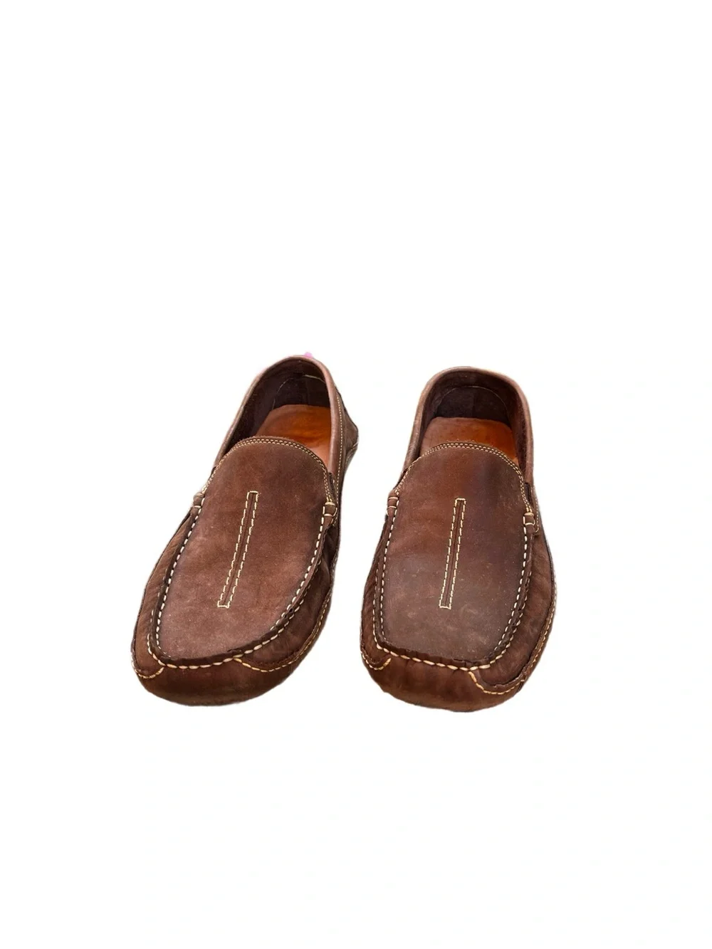 Clarks Men’s Brown Nubuck Leather Driving Loafers Size 11.5 M